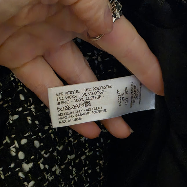 Jasper Conran – Size 10 – NWT – Black and White Printed Blazer