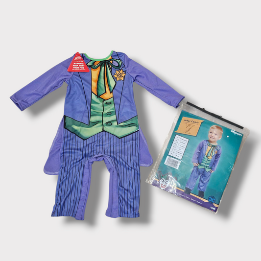 Joker Comic Baby Costume – 12/18 Months – BNWT – DC Amscan