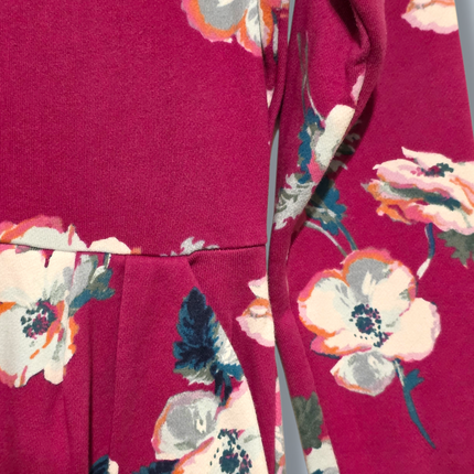 Joules Floral Cotton Jersey Dress – UK 10 – Long Sleeve – Heavyweight