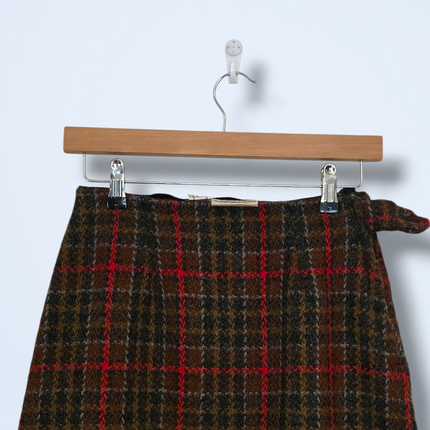 Julius London Vintage Wool Plaid Skirt UK 8
