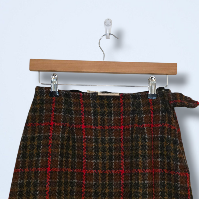 Julius London Vintage Wool Plaid Skirt UK 8