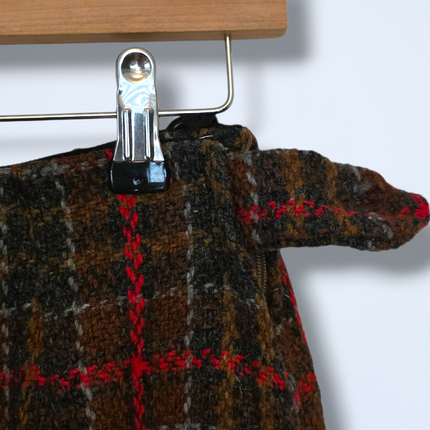 Julius London Vintage Wool Plaid Skirt UK 8