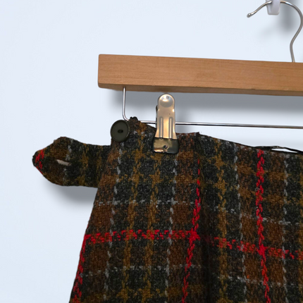 Julius London Vintage Wool Plaid Skirt UK 8