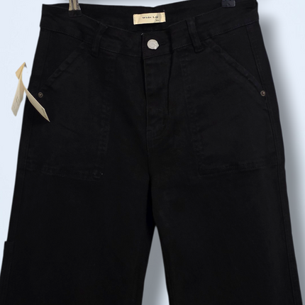 Kate Denim - W32 – Black Wide-leg Denim Jeans – NWT