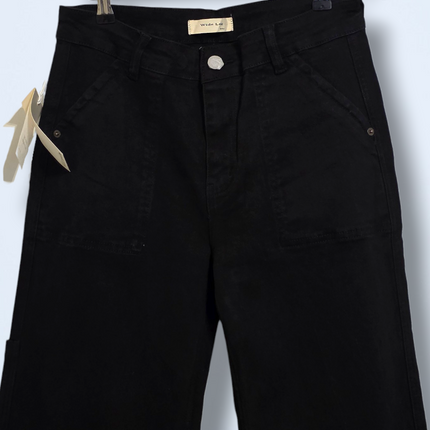 Kate Denim - W32 – Black Wide-leg Denim Jeans – NWT