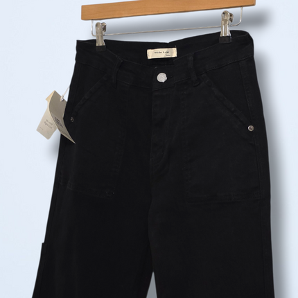 Kate Denim - W32 – Black Wide-leg Denim Jeans – NWT