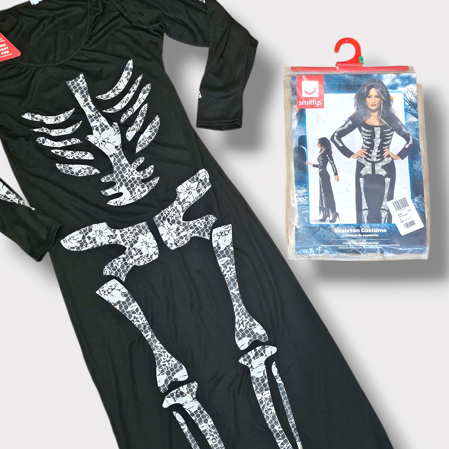Smiffy's Skeleton Costume – UK 12-14 – Tube Dress – New With Tags