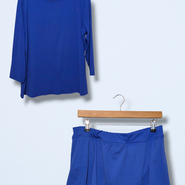 Lands’ End – Blue Two-piece Activewear Set – Large – UK 14/16