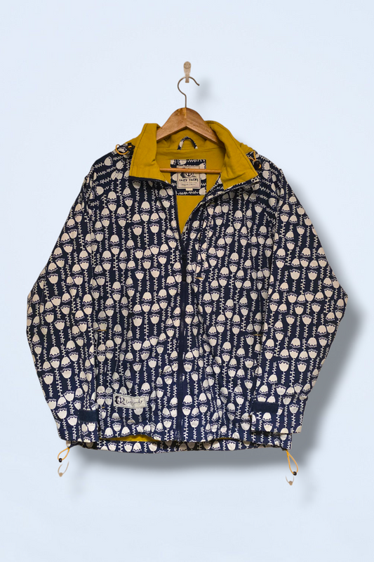 Lazy Jacks Size Small Printed Full Zip Rain Coat Size Small