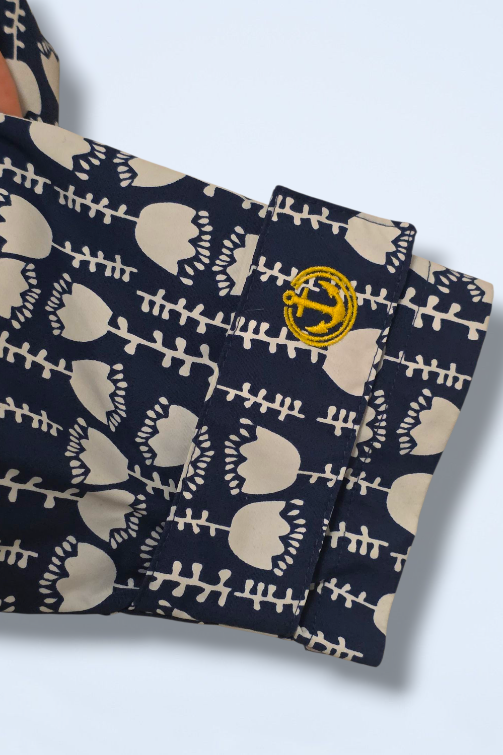 Lazy Jacks Size Small Printed Full Zip Rain Coat Size Small