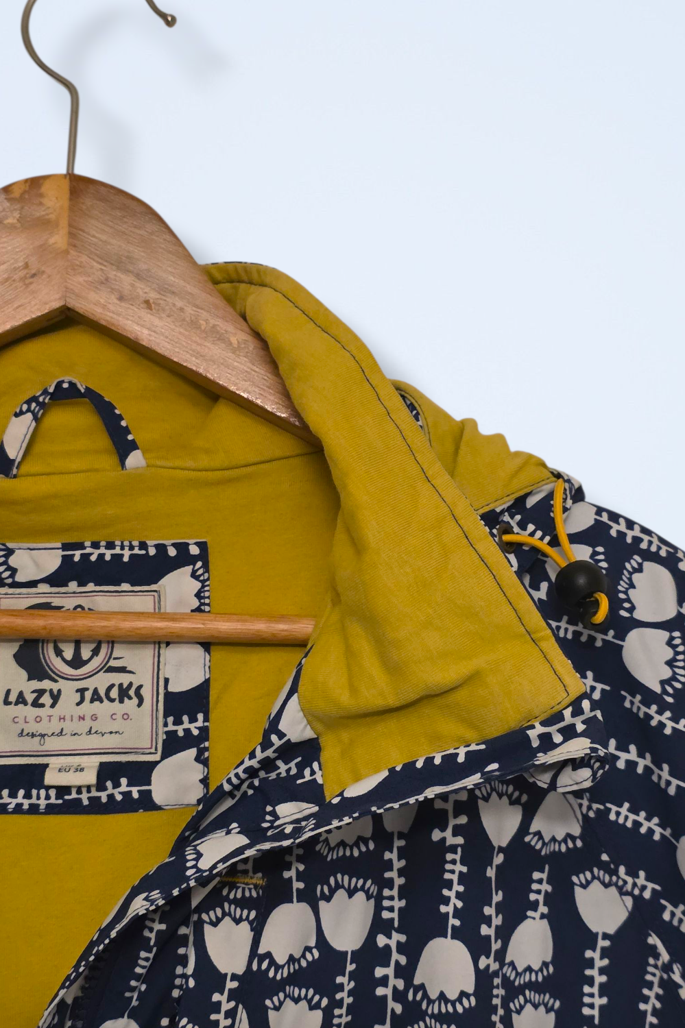 Lazy Jacks Size Small Printed Full Zip Rain Coat Size Small