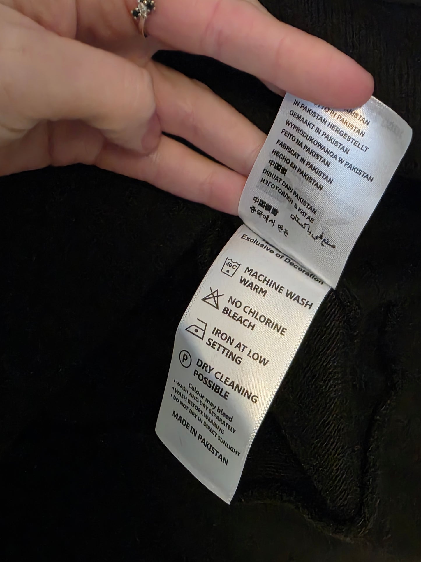 Black Embroidered London Irish Sweater New XS