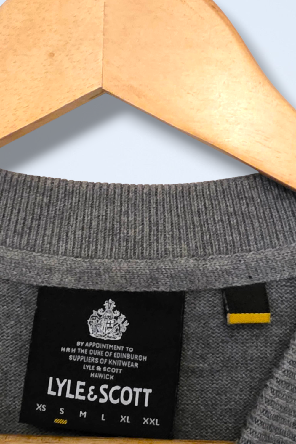 Lyle & Scott Grey Knitted Sweater Size Small Cotton