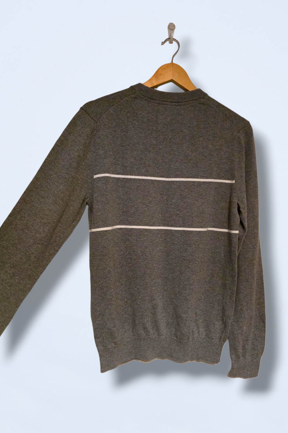 Lyle & Scott Grey Knitted Sweater Size Small Cotton