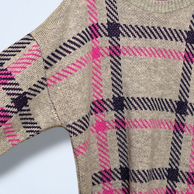 M &Co – Size Large – Grey Knitted Sweater – Round Neck – Long-sleeved