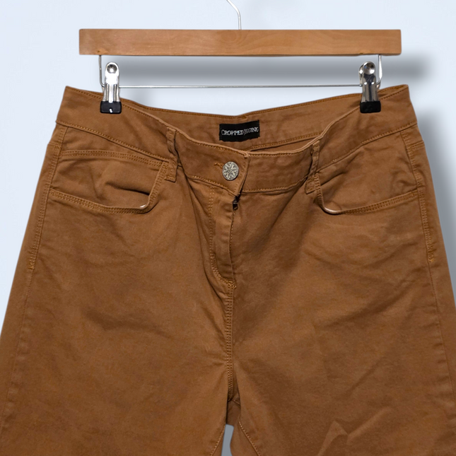M&S – Dark Camel – Size UK 16 – Cropped Jeggings