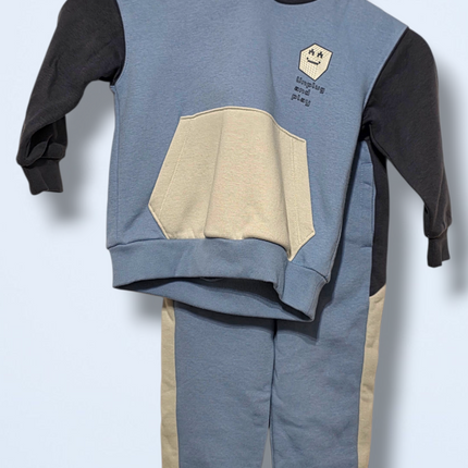 M&S – Blue Two-piece Tracksuit – Jumper & Joggers – NWT – Age 2-3 years