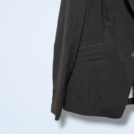 M&S – Charcoal Single-breasted Blazer – Size UK 14