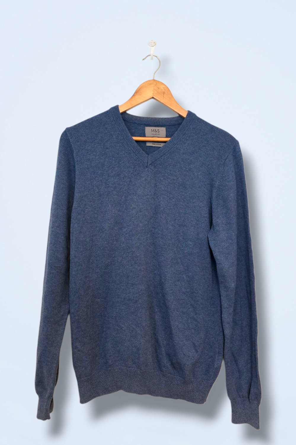 Marks & Spencer Size Small Men’s Blue Knitted Jumper