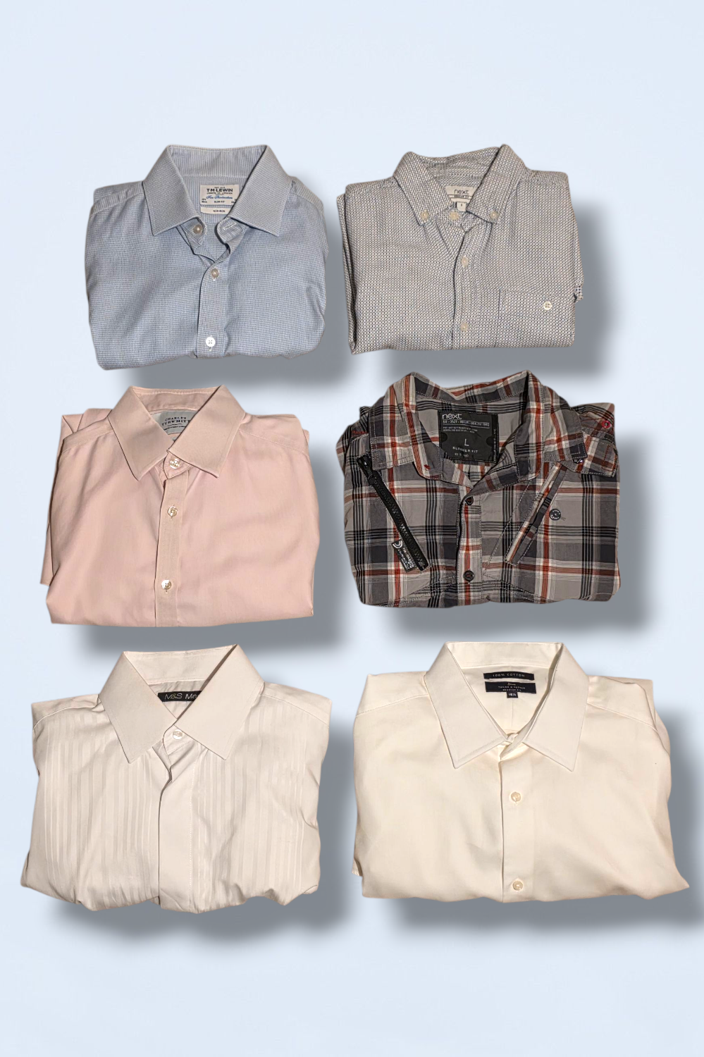 Men’s Bundle of Shirts Mixed Brands & Sizes Long & Short Sleeved