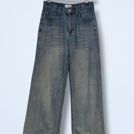 Mok Wide-leg Denim Jeans High Waist UK 8