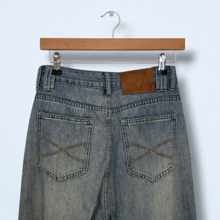 Mok Wide-leg Denim Jeans High Waist UK 8