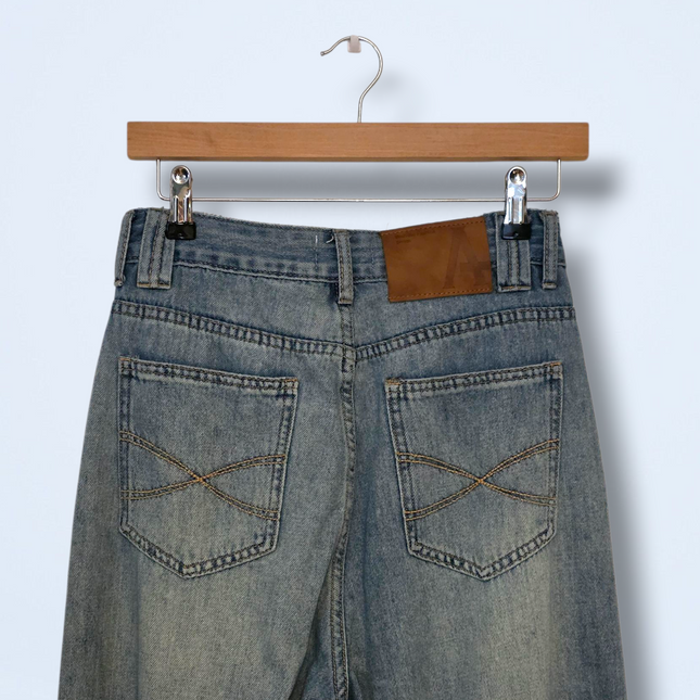 Mok Wide-leg Denim Jeans High Waist UK 8