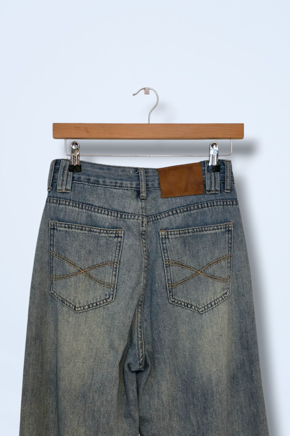 Mok Wide-leg Denim Jeans High Waist UK 8