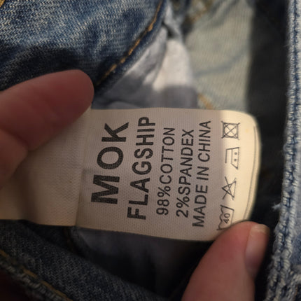 Mok Wide-leg Denim Jeans High Waist UK 8