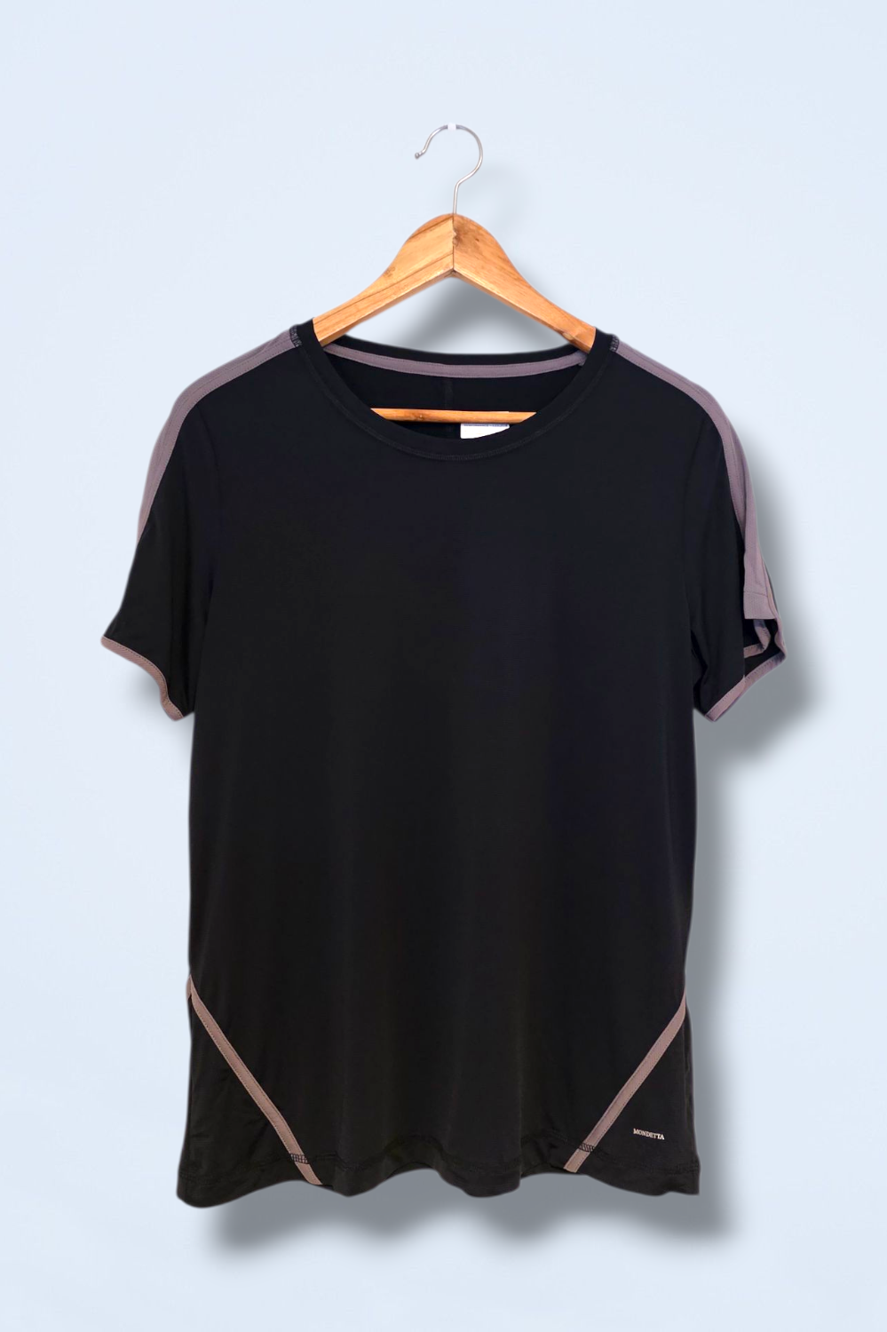 Black Mondetta Active Wear T-Shirt Size Medium