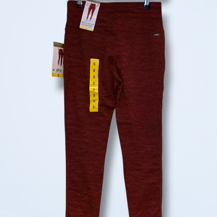 Mondetta Burgundy New Brushed Jacquard Leggings Small