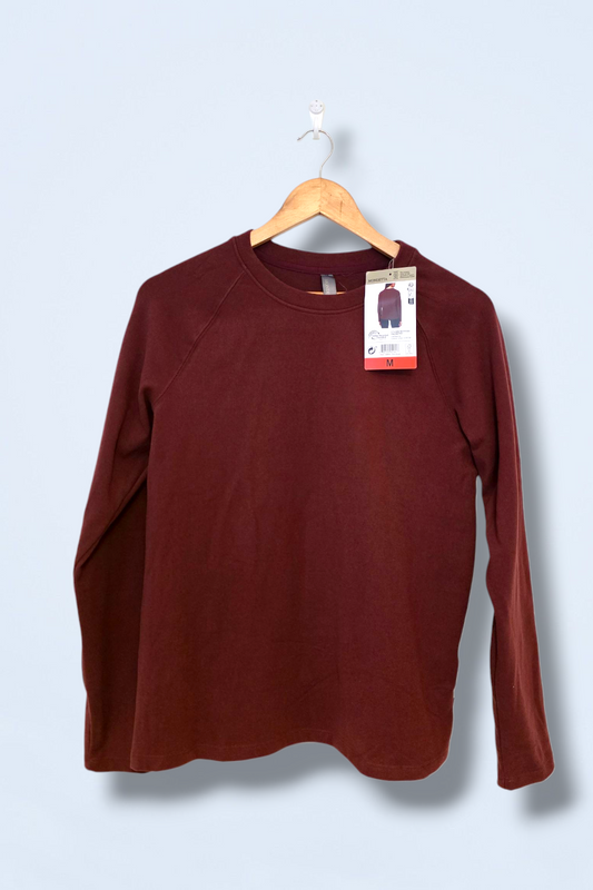 Mondetta Burgundy Long-sleeved Top Soft-touch New Medium