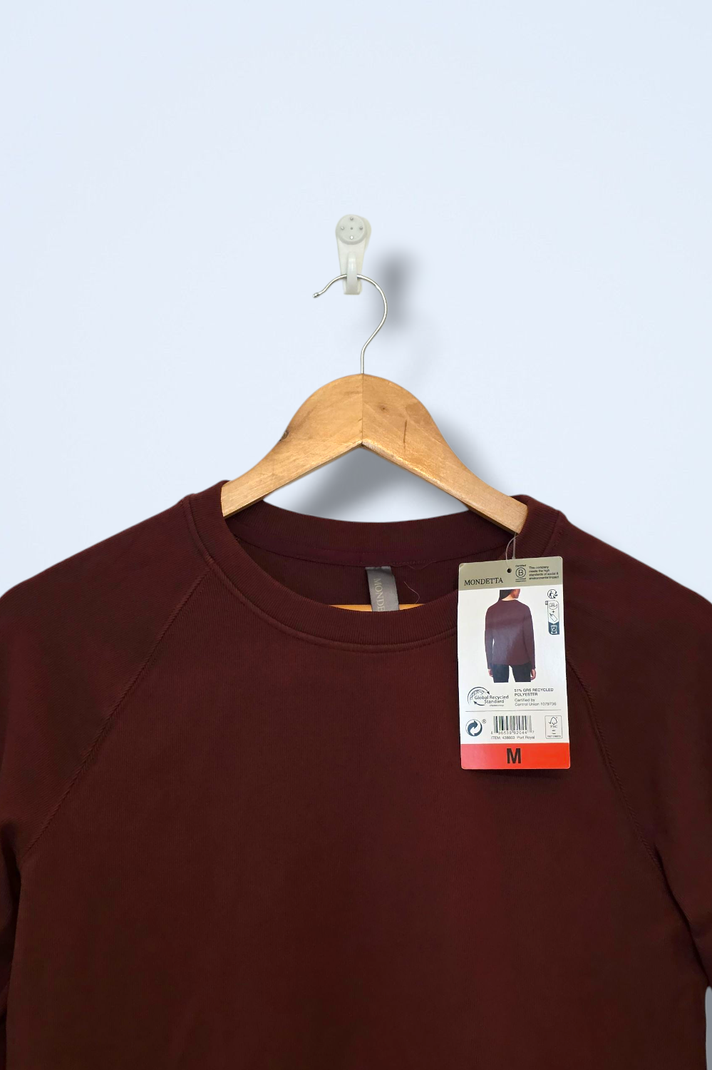 Mondetta Burgundy Long-sleeved Top Soft-touch New Medium