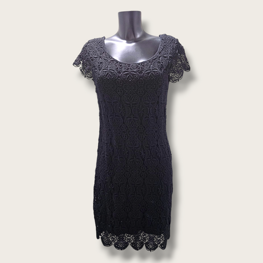 Monsoon UK Size 10 Crochet A Line Dress