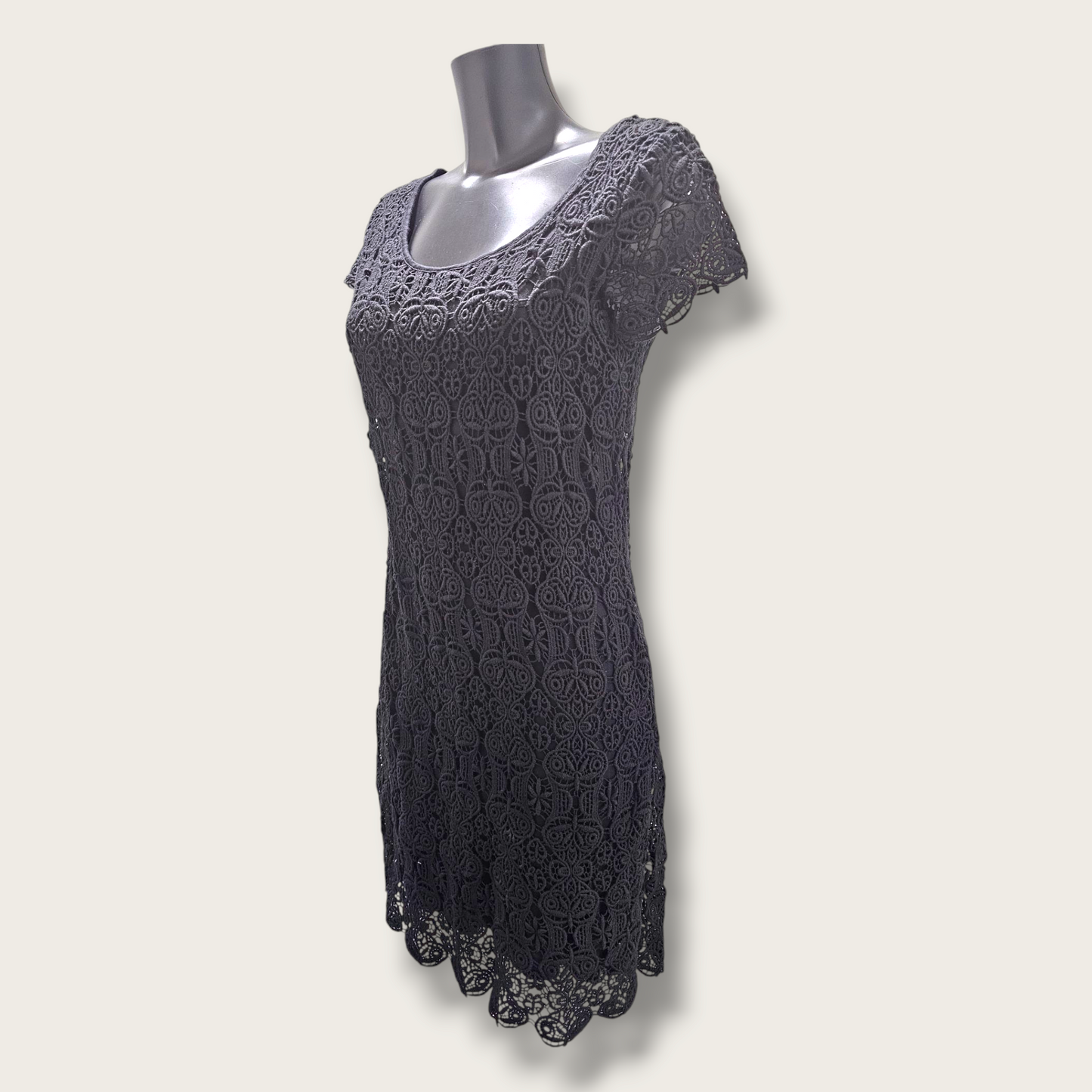 Monsoon UK Size 10 Crochet A Line Dress