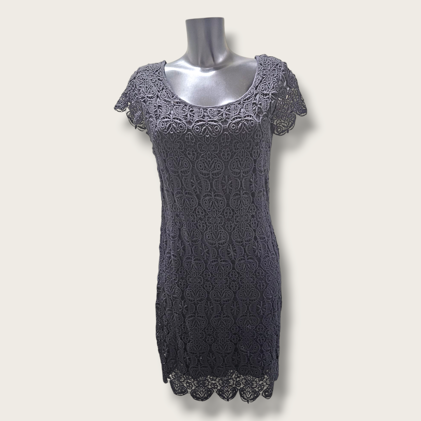 Monsoon UK Size 10 Crochet A Line Dress