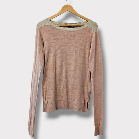 Mountain Warehouse Pale Pink Lightweight Sweater – UK 8 – 100% Cotton