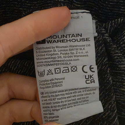 Black & Grey Mountain Warehouse Polo Activewear Large