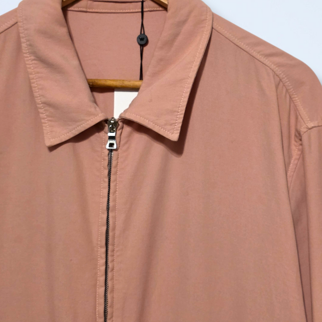 Mr P – Men’s Pink Zip Jacket – Blouson – Size Large – Silk & Cotton