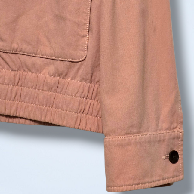 Mr P – Men’s Pink Zip Jacket – Blouson – Size Large – Silk & Cotton