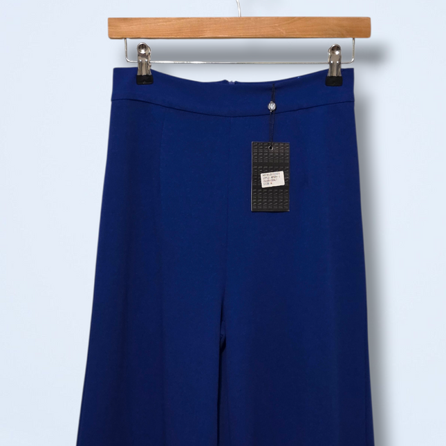 Naanaa – UK Size 8 – Blue Wide-leg Trousers – NWT