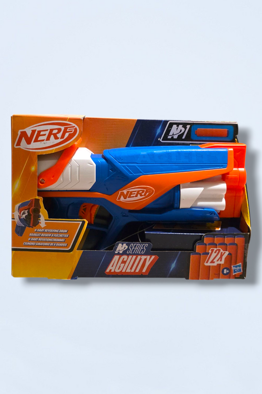 New Nerf Agility Gun 8+ with 12 Darts