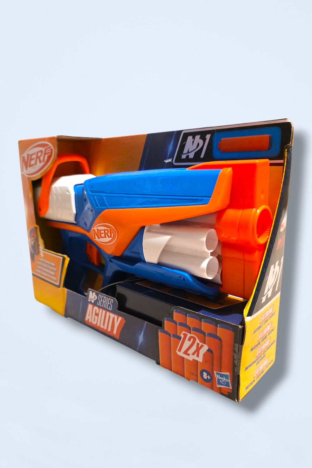 New Nerf Agility Gun 8+ with 12 Darts