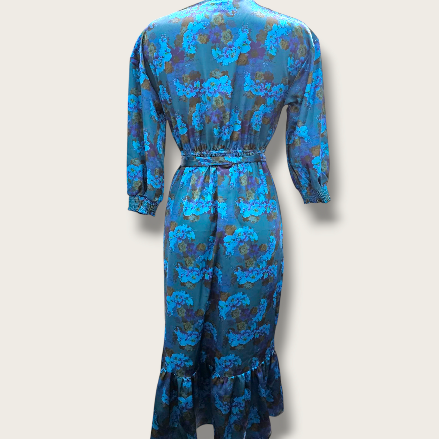 New Blue Floral Chi Chi London Formal Occasional Dress UK 10