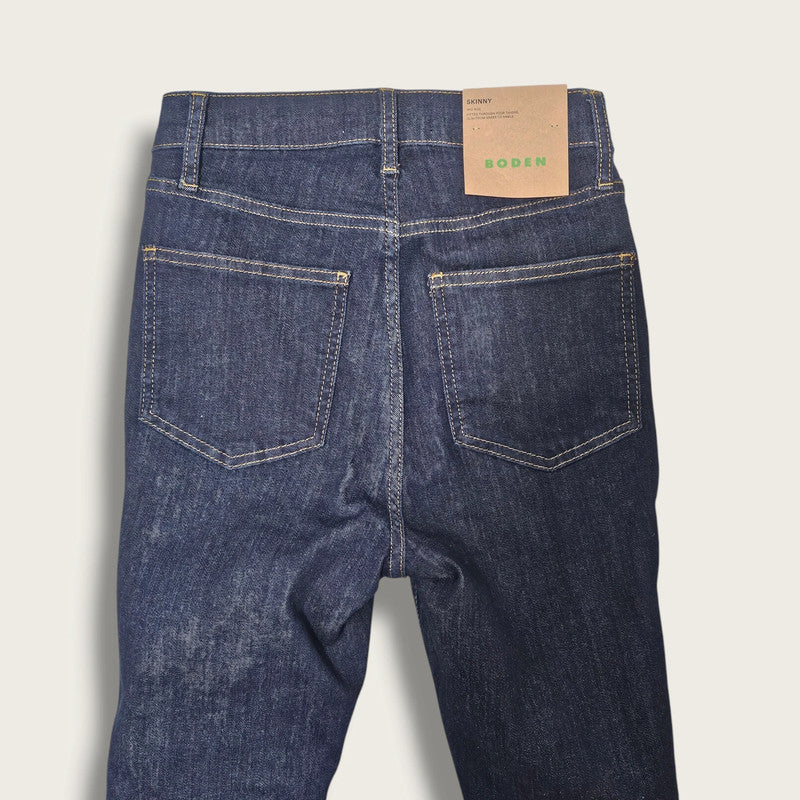 New Boden Dark Washed High-waisted Jeans W27 L30