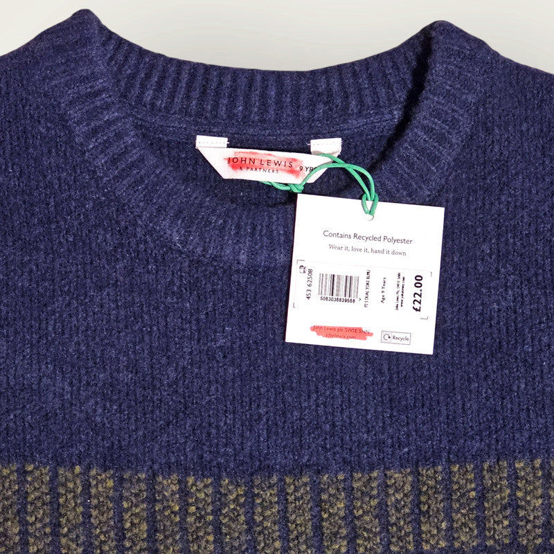 New Green & Blue John Lewis Knitted Jumper Age 9