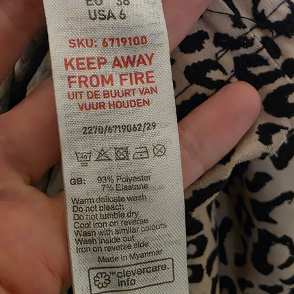 New Look Leopard Print Smock Dress – UK 10 – Long Sleeve