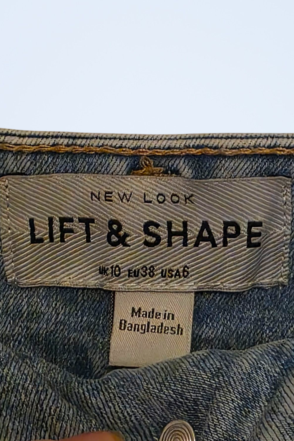 New Look Lift & Shape Skinny Denim Jeans Size UK 10