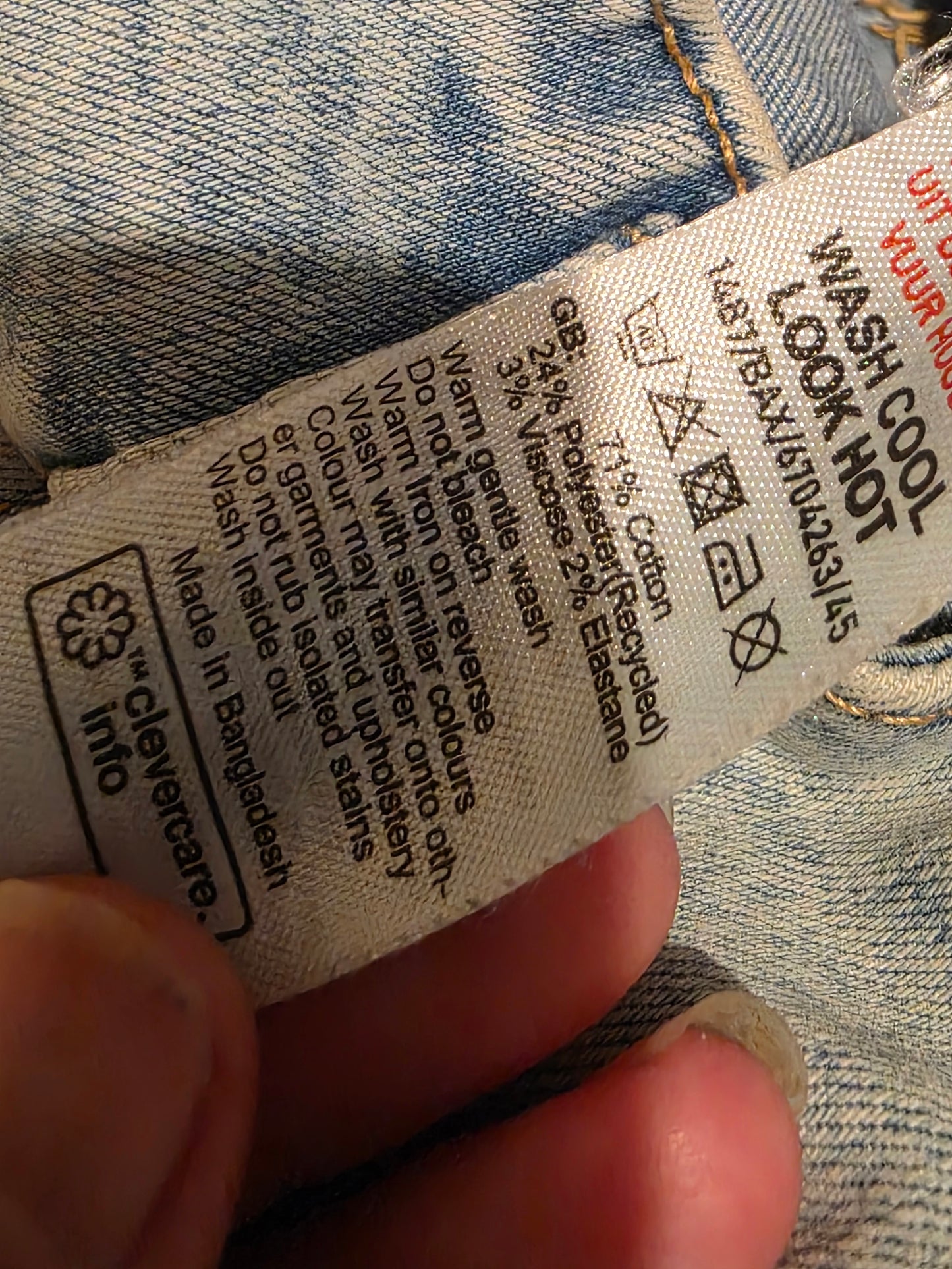 New Look Lift & Shape Skinny Denim Jeans Size UK 10