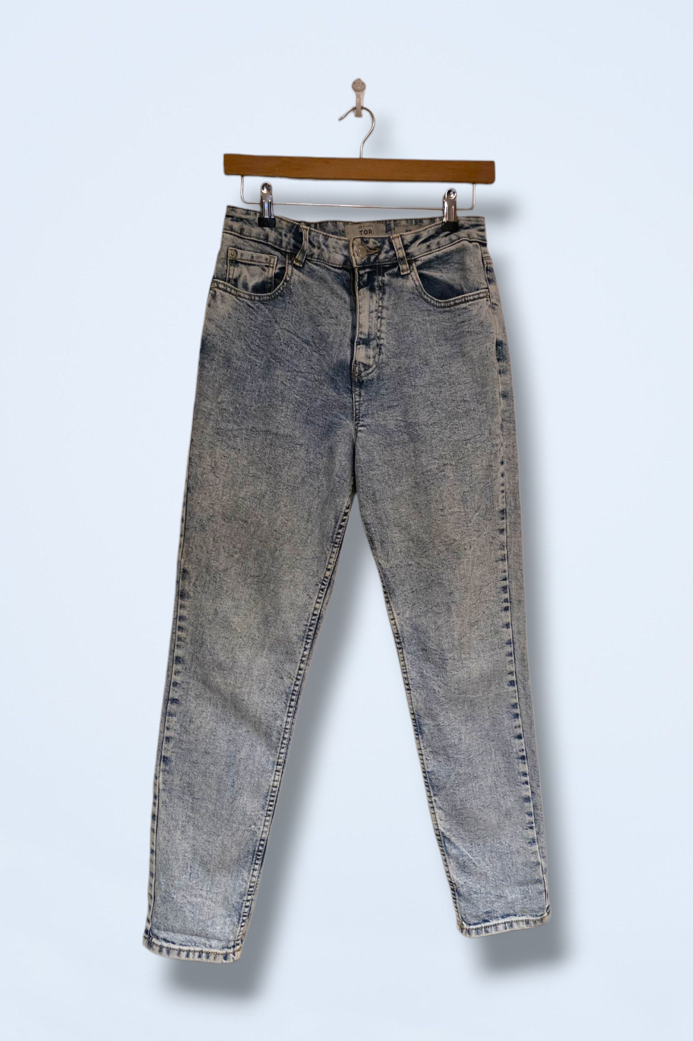 New Look Light Washed Tori Mom Jeans Size UK 10